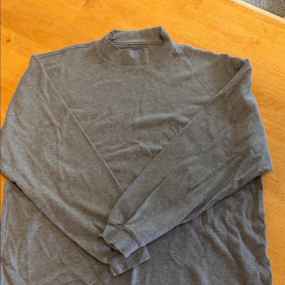 Pendleton Gray Cotton Turtleneck
